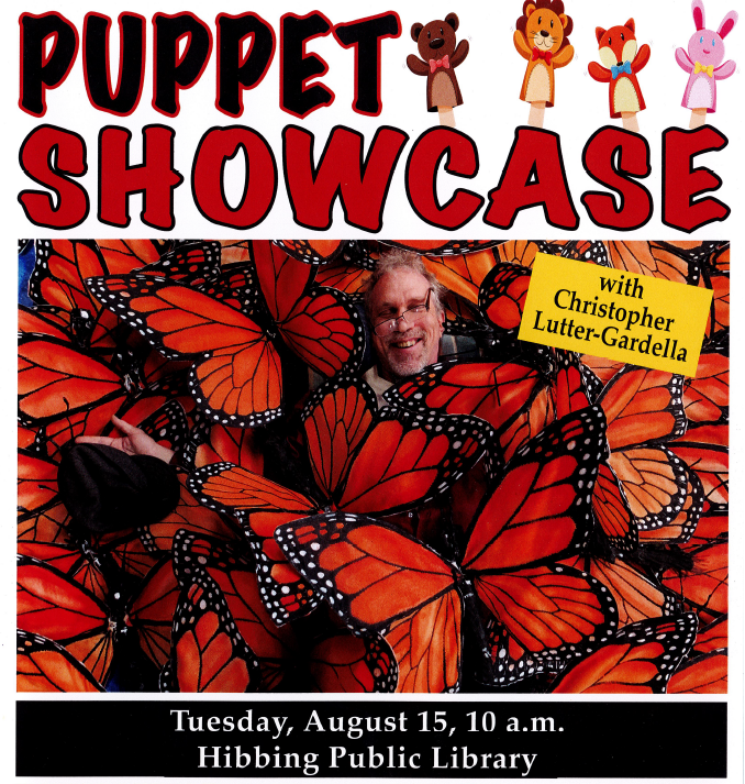 Puppet Showcase Picture with Monarch Butterflies