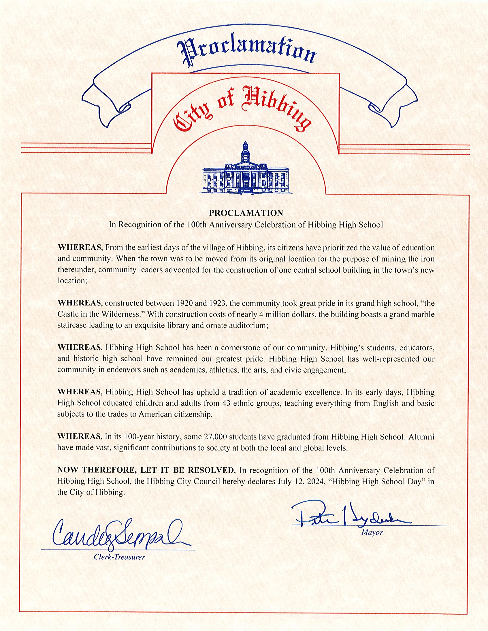 HHS Day Proclamation 7.12.24