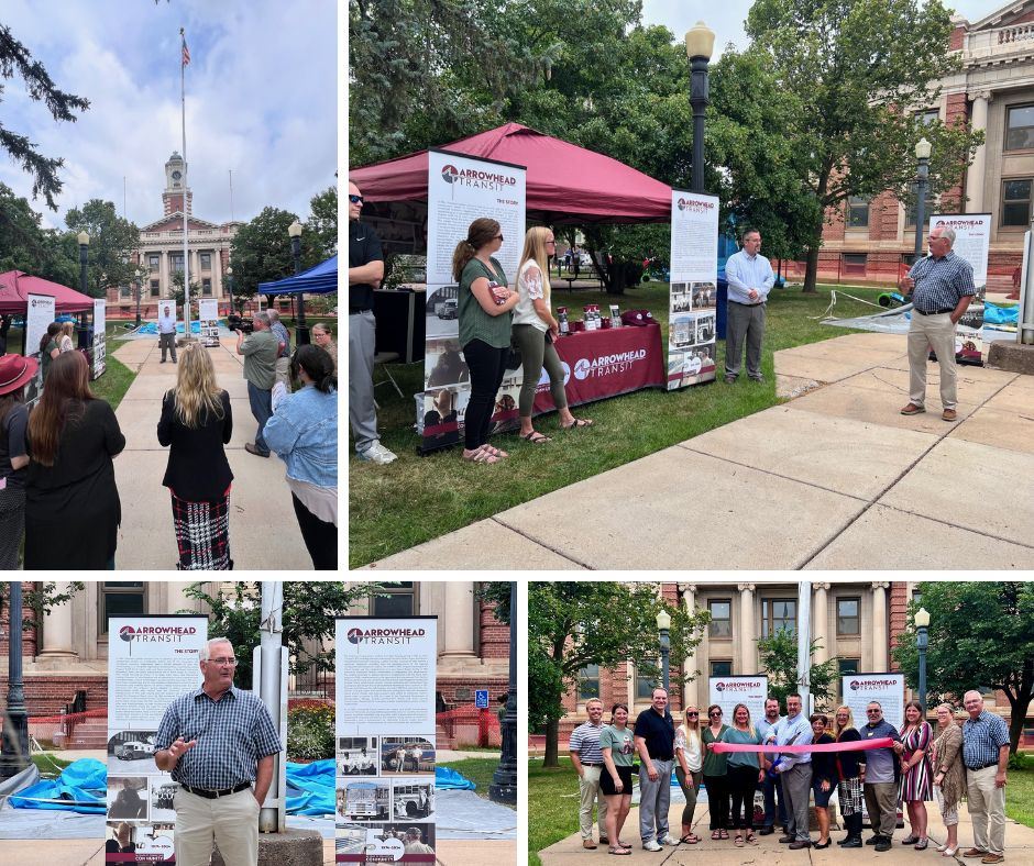 Arrowhead Transit Ribbon Cutting collage 8.1.24