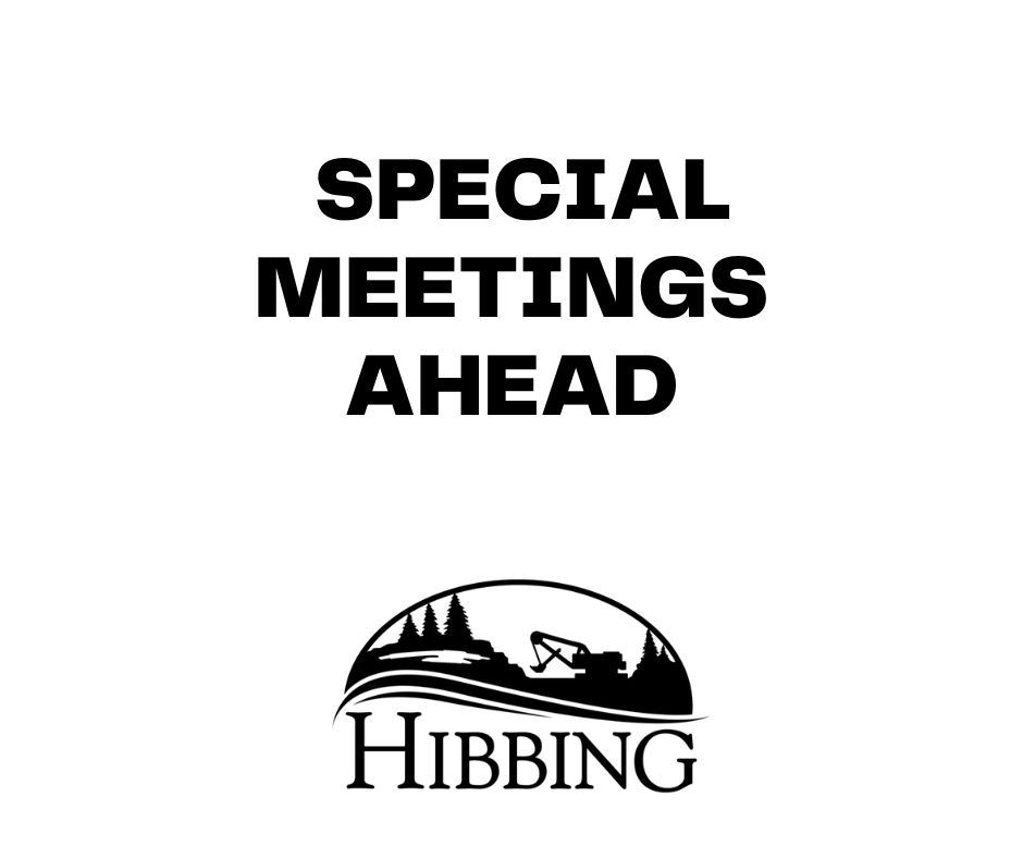 Special Meetings Ahead